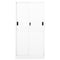 vidaXL Office Cabinet with Sliding Door White 90x40x180 cm Steel