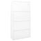 vidaXL Office Cabinet with Sliding Door White 90x40x180 cm Steel
