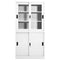 vidaXL Office Cabinet with Sliding Door White 90x40x180 cm Steel