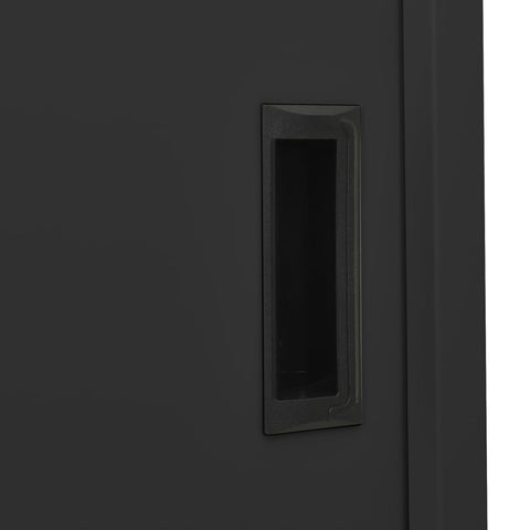 vidaXL Office Cabinet with Sliding Door Anthracite 90x40x180 cm Steel