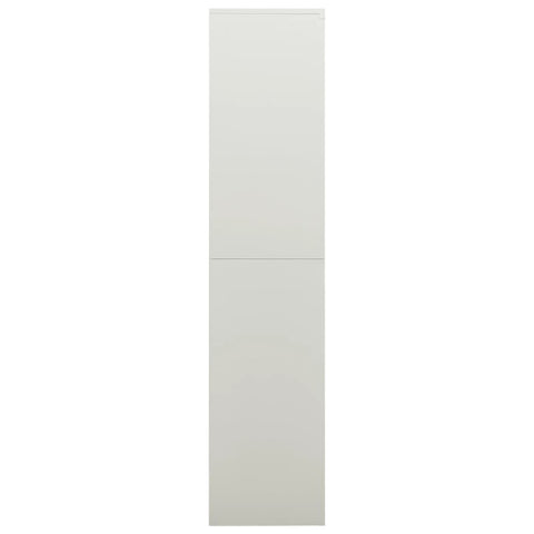 vidaXL Locker Cabinet Light Grey 90x40x180 cm Steel