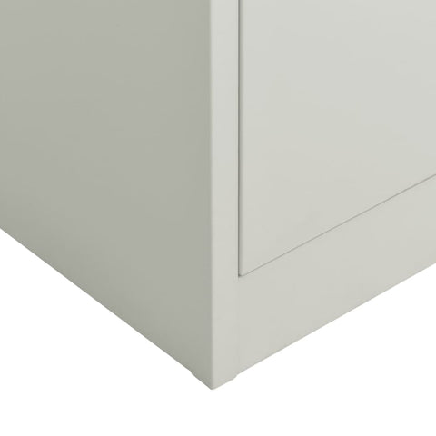 vidaXL Locker Cabinet Light Grey 90x40x180 cm Steel