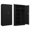 vidaXL Locker Cabinet Black 90x40x180 cm Steel