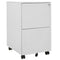 vidaXL Mobile File Cabinet Light Grey 39x45x67 cm Steel