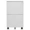vidaXL Mobile File Cabinet Light Grey 39x45x67 cm Steel