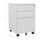 vidaXL Mobile File Cabinet Light Grey 39x45x60 cm Steel