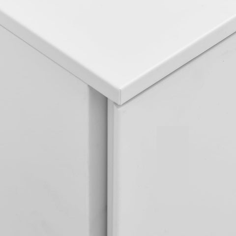 vidaXL Mobile File Cabinet Light Grey 39x45x60 cm Steel