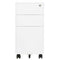 vidaXL Mobile File Cabinet White 30x45x59 cm Steel