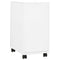 vidaXL Mobile File Cabinet White 30x45x59 cm Steel