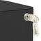 vidaXL Mobile File Cabinet Anthracite 30x45x59 cm Steel