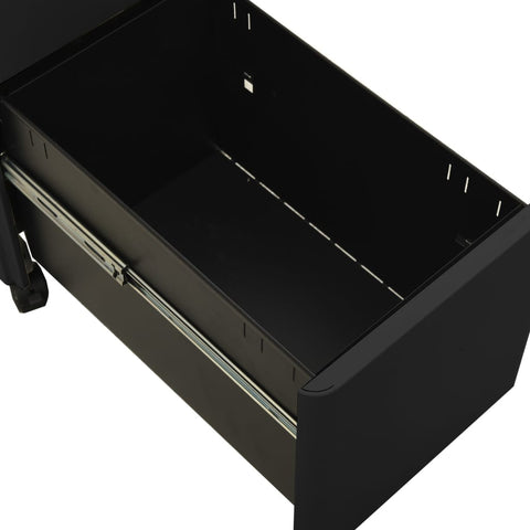 vidaXL Mobile File Cabinet Anthracite 30x45x59 cm Steel