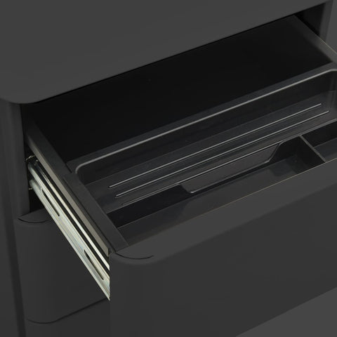 vidaXL Mobile File Cabinet Anthracite 30x45x59 cm Steel