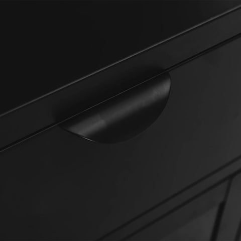 vidaXL Nightstand Black 40x30x54.5 cm Steel and Glass