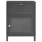 vidaXL Nightstand Anthracite 40x30x54.5 cm Steel and Glass