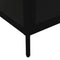 vidaXL Display Cabinet Black 90x40x180 cm Steel and Tempered Glass