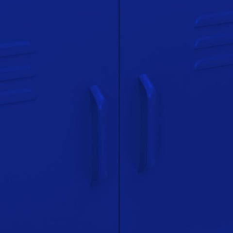vidaXL Storage Cabinet Navy Blue 80x35x101.5 cm Steel