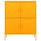 vidaXL Storage Cabinet Mustard Yellow 80x35x101.5 cm Steel