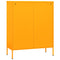 vidaXL Storage Cabinet Mustard Yellow 80x35x101.5 cm Steel