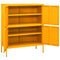 vidaXL Storage Cabinet Mustard Yellow 80x35x101.5 cm Steel