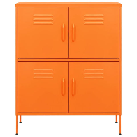 vidaXL Storage Cabinet Orange 80x35x101.5 cm Steel