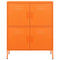 vidaXL Storage Cabinet Orange 80x35x101.5 cm Steel