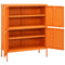 vidaXL Storage Cabinet Orange 80x35x101.5 cm Steel