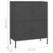vidaXL Storage Cabinet Anthracite 80x35x101.5 cm Steel