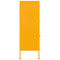 vidaXL Drawer Cabinet Mustard Yellow 80x35x101.5 cm Steel