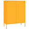 vidaXL Drawer Cabinet Mustard Yellow 80x35x101.5 cm Steel
