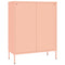 vidaXL Drawer Cabinet Pink 80x35x101.5 cm Steel