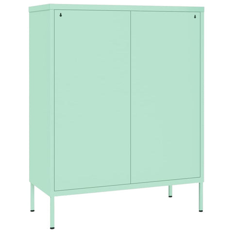 vidaXL Drawer Cabinet Mint 80x35x101.5 cm Steel