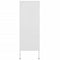vidaXL Drawer Cabinet White 80x35x101.5 cm Steel