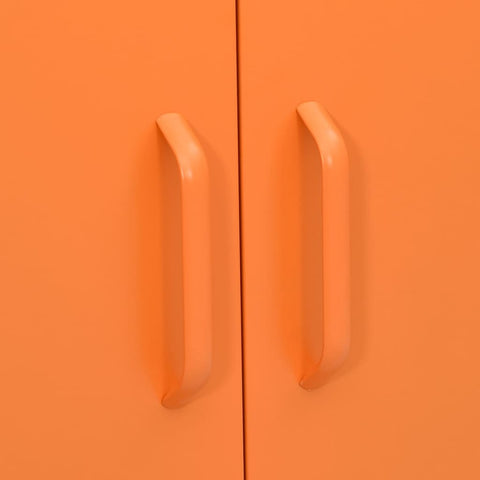 vidaXL Storage Cabinet Orange 80x35x101.5 cm Steel