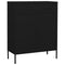 vidaXL Storage Cabinet Black 80x35x101.5 cm Steel