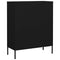 vidaXL Storage Cabinet Black 80x35x101.5 cm Steel