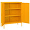 vidaXL Storage Cabinet Mustard Yellow 80x35x101.5 cm Steel