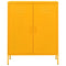 vidaXL Storage Cabinet Mustard Yellow 80x35x101.5 cm Steel