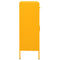 vidaXL Storage Cabinet Mustard Yellow 80x35x101.5 cm Steel