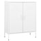 vidaXL Storage Cabinet White 80x35x101.5 cm Steel
