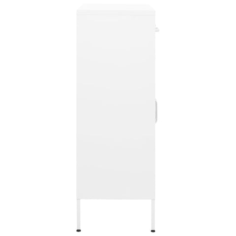 vidaXL Storage Cabinet White 80x35x101.5 cm Steel