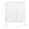 vidaXL Storage Cabinet White 80x35x101.5 cm Steel
