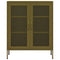 vidaXL Storage Cabinet Olive Green 80x35x101.5 cm Steel