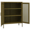 vidaXL Storage Cabinet Olive Green 80x35x101.5 cm Steel