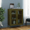 vidaXL Storage Cabinet Olive Green 80x35x101.5 cm Steel