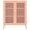 vidaXL Storage Cabinet Pink 80x35x101.5 cm Steel