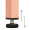 vidaXL Storage Cabinet Pink 80x35x101.5 cm Steel