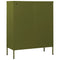 vidaXL Chest of Drawers Olive Green 80x35x101.5 cm Steel