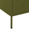 vidaXL Chest of Drawers Olive Green 80x35x101.5 cm Steel