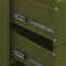 vidaXL Chest of Drawers Olive Green 80x35x101.5 cm Steel
