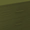 vidaXL Chest of Drawers Olive Green 80x35x101.5 cm Steel